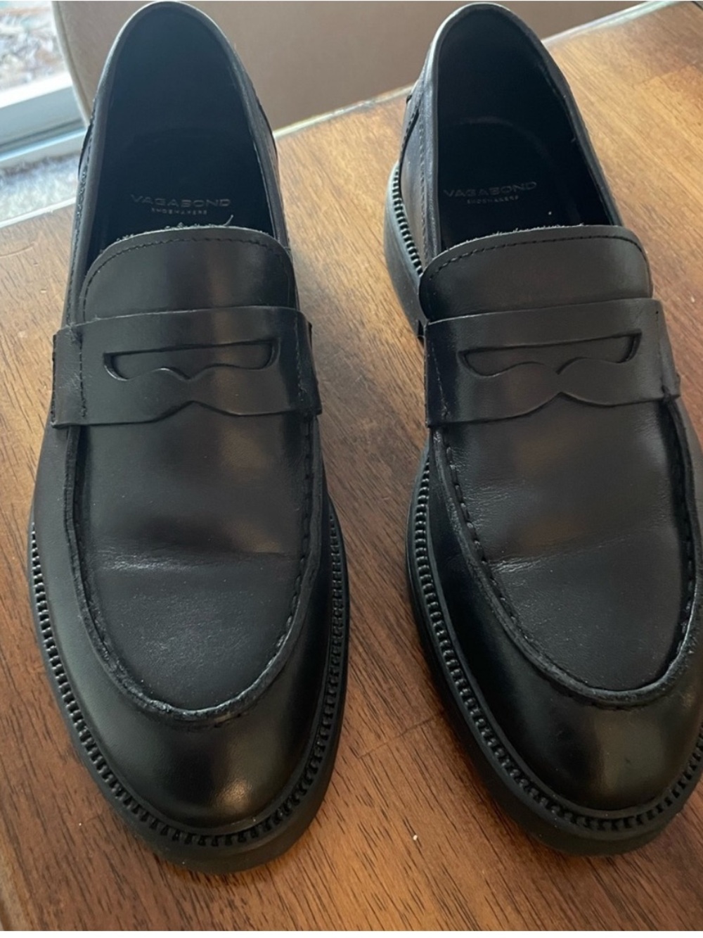 Vagabond leather loafers